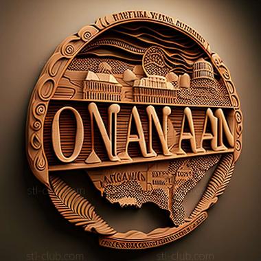 3D мадэль Омаха в США (STL)